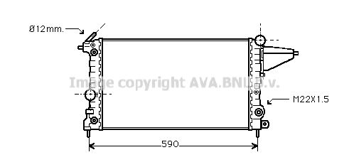 AVA QUALITY COOLING Radiaator,mootorijahutus OLA2117